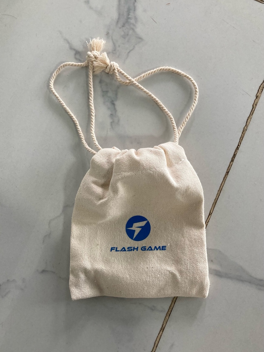 Canvas Drawstring Pouch in Natural